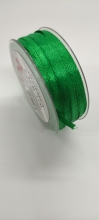 Atlasinė juostelė žalios sp. 3mm 35m