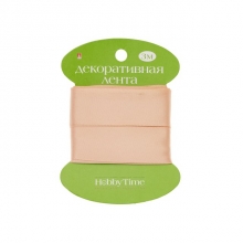 Dekoratyvinė atlasinė juostelė 25mm 3m persikinės sp
