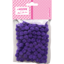Kailiniai kamuoliukai deVente, 8mm, 120 vnt,violetinės spalvos