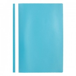 Plastikinis segtuvėlis skaidriu viršeliu A4+, šviesiai mėlynos spalvos
