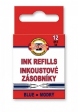 Rašalo kapsulių rinkinys mėlynos sp. 12 vnt. K-I-N