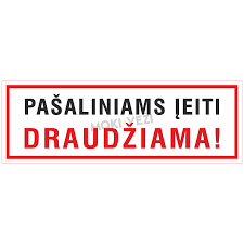 Lipdukas Įeiti draudžiama
