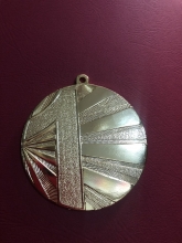 Medalis metalinis 1 auksinės sp, 7cm