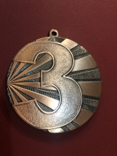 Medalis metalinis 3 bronzinės sp, 7cm