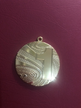 Medalis metalinis 1 auksinės sp. 4cm