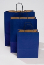 Popierinis maišelis 240x110x 310mm, mėlynos sp .1vnt