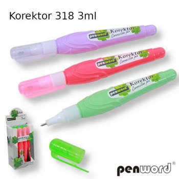 Korektūros pieštukas PENWORD 318 3ml