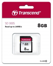 Atminties kortelė TRANSCEND SDH 8GB 300S, CLASS 10
