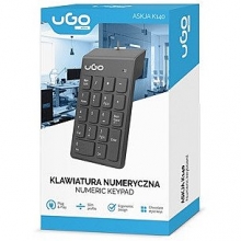Skaitmenų klaviatūra UGO ASKJA K140 (USB) juoda