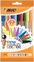 Spalvoti tušinukai Bic 10 sp. CRYSTAL