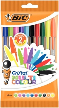Spalvoti tušinukai Bic 10 sp. CRYSTAL