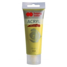 Akriliniai dažai Happy Color 75ml metalikas žaliai auksinis
