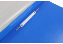 Plastikinis segtuvėlis skaidriu viršeliu A4+, mėlynos spalvos