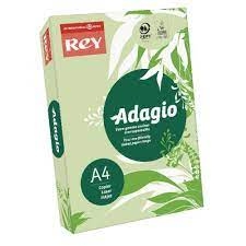 Spalvotas popierius REY ADAGIO 81, A4, 160g.m2, 250 lapų, šviesiai žalia