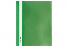 Plastikinis segtuvėlis skaidriu viršeliu A4+, žalios spalvos
