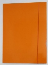 Aplankas kartoninis A4 su guma, oranžinis