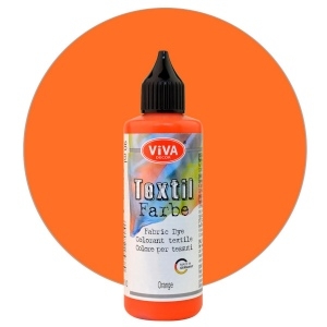 Dažai audiniams Viva Decor 90 ml, oranžinė
