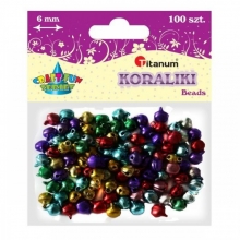 Dekoracija karoliukai CRAFT with FUN MIX 6mm, 100vnt., Titanum