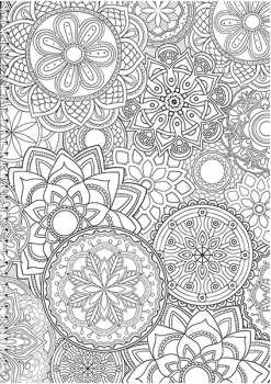 Bloknotas MANDALAS, A4, 48 lapai, langeliais, 70gsm, su spirale šone