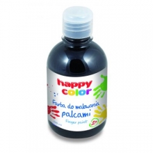 Dažai pirštais dažyti Happy Color 300ml juodi 9