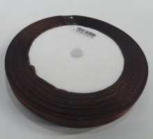 Atlasinė juostelė 10mm x 22,5m rudos sp.