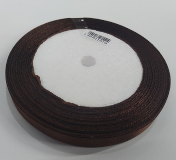 Atlasinė juostelė 10mm x 22,5m rudos sp.