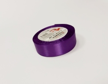 Atlasinė juostelė 25mm x 22,5m violetinė sp.