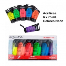 Akrilo dažų rinkinys 6 sp. 75 ml. ARTIX Neon