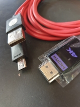 Kabelis HDMI<-> x2 USB -Micro USB