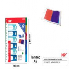Skiriamieji lapai MP A5 6 spalvos