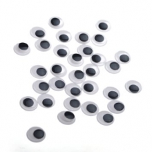 Akytės judančios 8mm juodos lipnios 120vnt