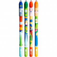 Gelio rašiklis Happy Color COOL GANG 0.5mm save trinantis, mėlynas HA 4120 01C1-3