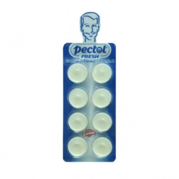Pastilės eukalipto skonio su vitaminu C 19.2g.