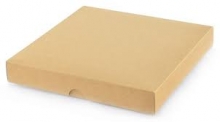 Dėžutė dovanų dviejų dalių 120 x 120 x 20 mm, ruda