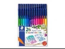 Flomasteriai STAEDTLER Briliant Triplus Colours, 26 spalvos