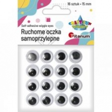 Akytės judančios 10mm limpančios 100vnt. TITANUM