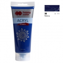 Akriliniai dažai Happy Color Studio 200ml t.-mėlynas 38