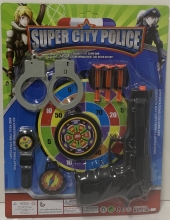Policininko pistoletas su priedais
