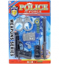 Policininko pistoletas su priedais