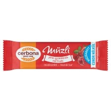 Batonėlis dribsnių CERBONA Red fruits, 20 g