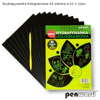 Kūrybos rinkinys gratažui A5, 10l. žalias