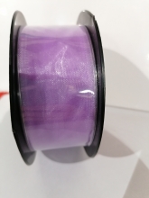 Organzinė juostelė violetinė. 38mm