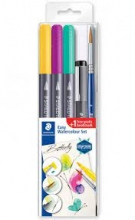 Kūrybinis rinkinys STAEDTLER 3001 STB5-3, 3 spalvų žymekliai, rašiklis ir teptukas