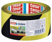 Lipni žymėjimo juosta TESA Signal , PP, 66m x 50mm, geltona-juoda