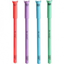 Gelio rašiklis Happy Color Feelingi CATS 0.5mm, mėlynas