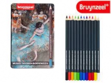 Pastelinių pieštukų rinkinys Thyssen Bruynzeel, 12 spalvų metalinėje dėžutėje