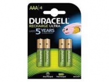Įkraunamos baterijos DURACELL AAA, LR03, 4vn