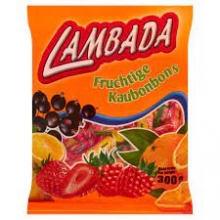 Saldainiai kramtomieji Lambada vaisių skonio 300g