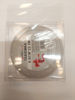Atlasinė juostelė 6mm x 22,5m sidabro sp.