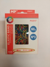 Kanceliarinės gumytės MP 30mm 60g spalvotos